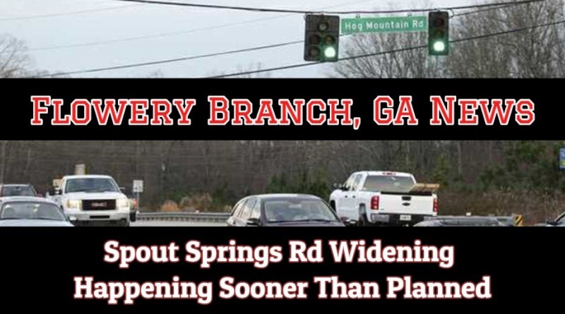 Spout Springs Road in Flowery Branch: Construction Plans Moved Up